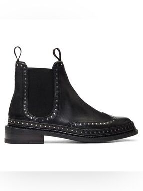 rag & bone Black Studded Benson Boots $650 sz 36.5